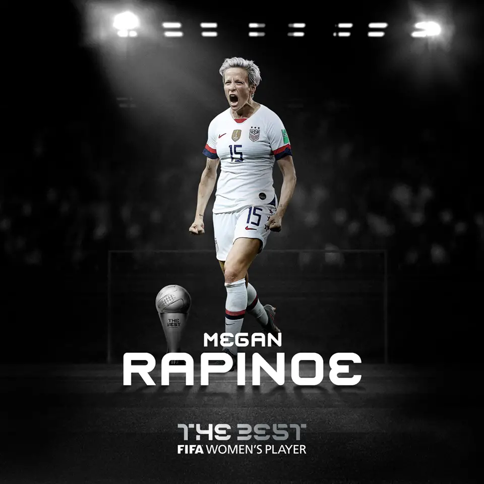 Megan Rapinoe - Winner of Best FIFA Women's Player 2019