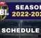 BBL Schedule 2022-2023 [CONFIRMED] | BBL 12 Fixtures PDF Download