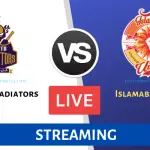 Quetta Gladiators vs Islamabad United Live Streaming