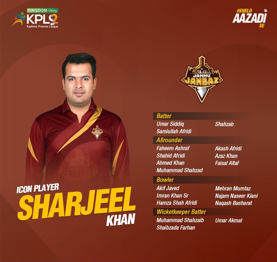 Jammu Janbaz Team Squad & Players List