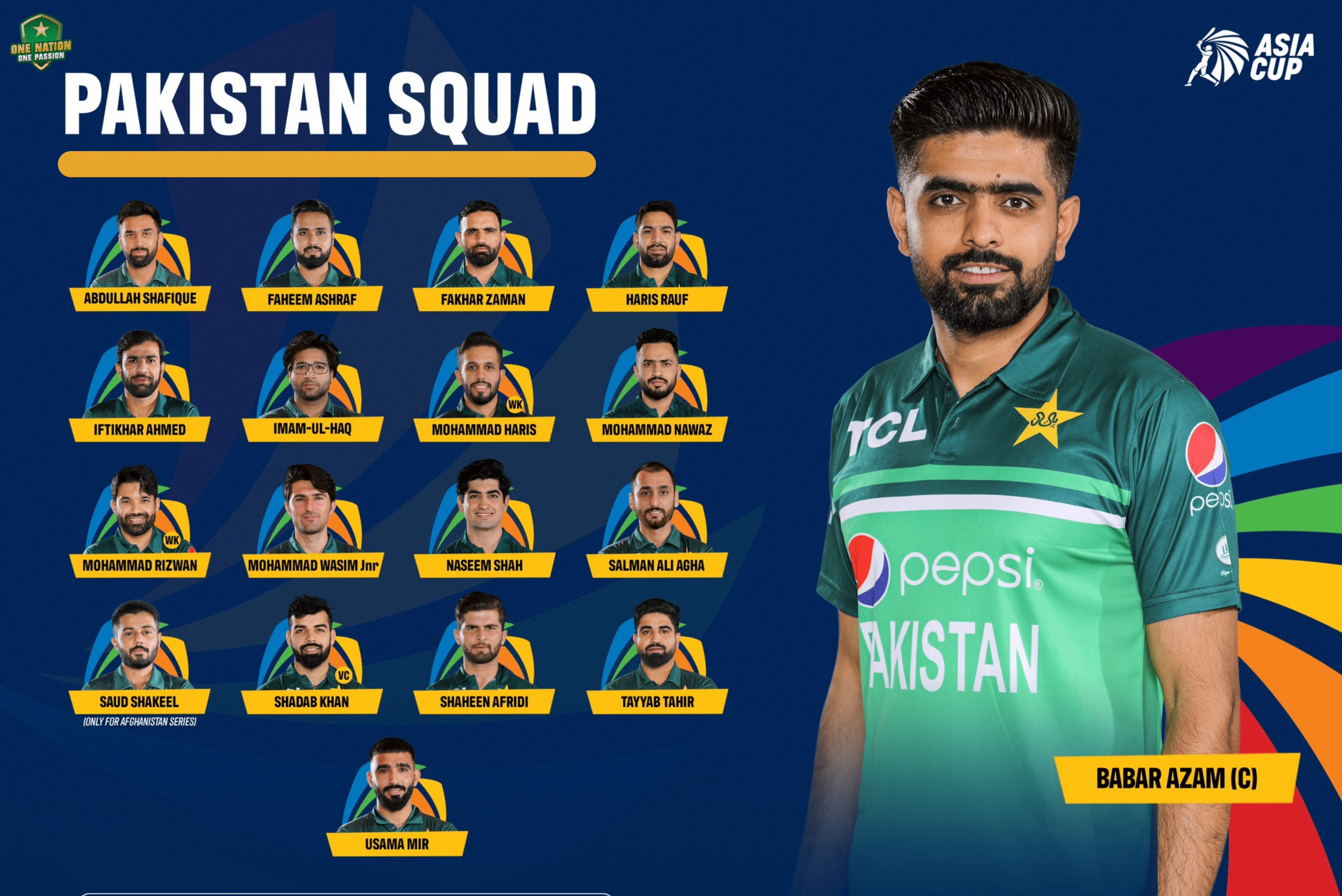 Pakistan Team Squad For Cricket World Cup 2023