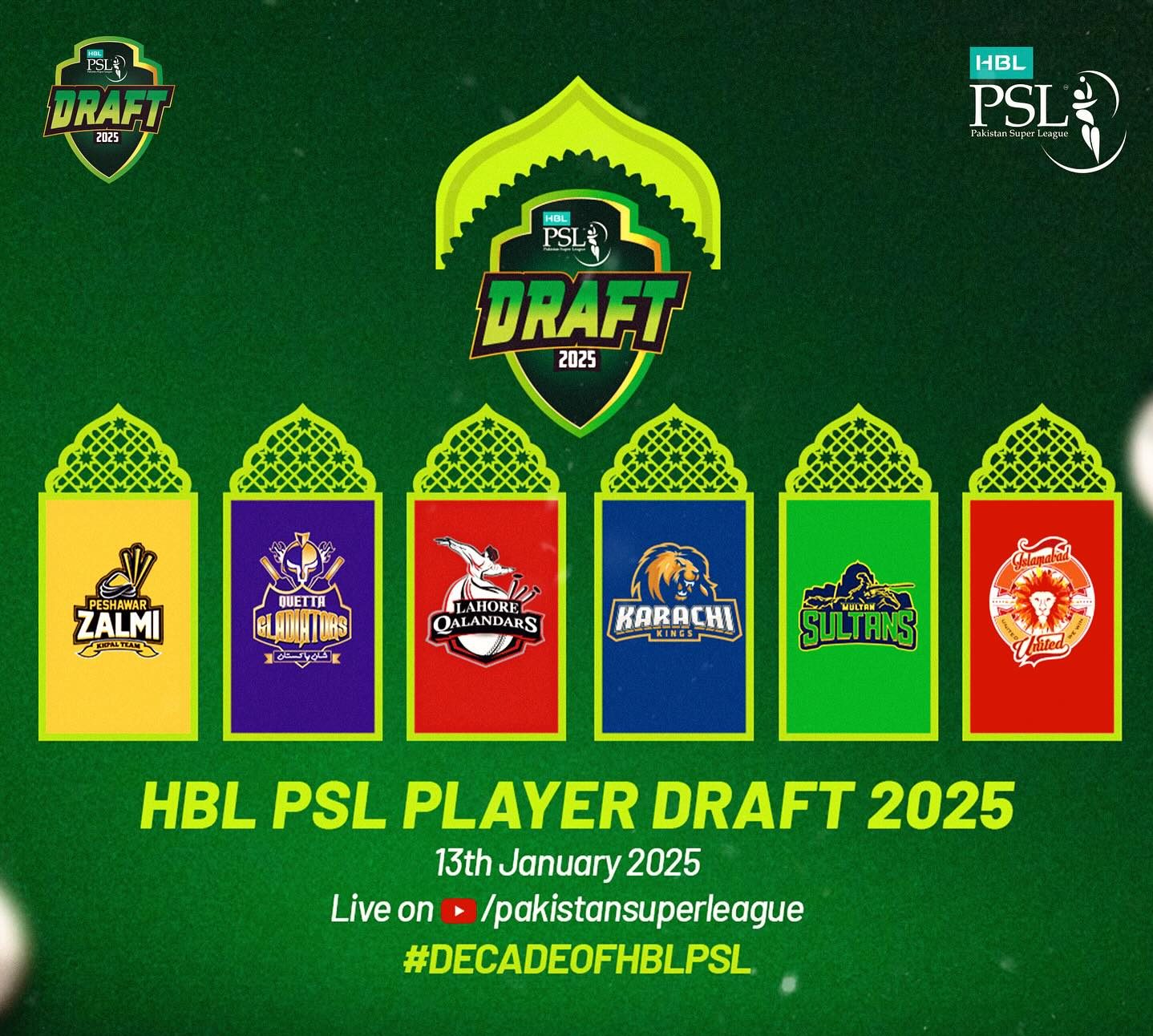 hbl psl 10 draft date